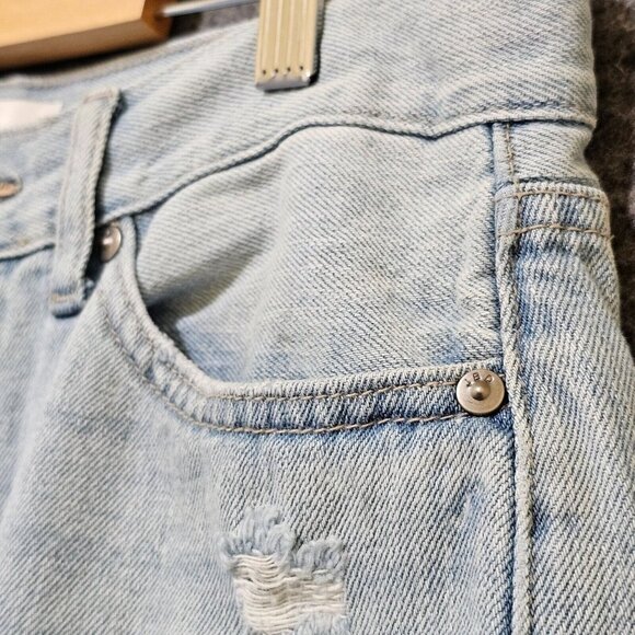 JBD Jeans Womens Size 27 100% Cotton Light Wash Blue Distressed - Picture 8 of 16